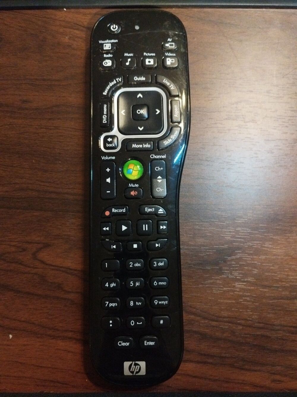 HP TouchSmart 533042-ZH1 RC1804924/01B Media Center Remote Control OEM Genuine